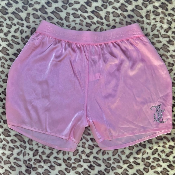 Juicy Couture Pink Silk Rhinestone Pajama Set - Picture 6 of 12